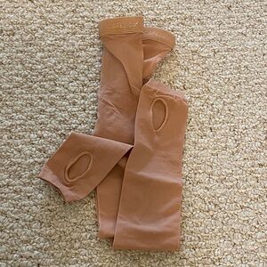 Capezio Tan Stirrup Tights.
